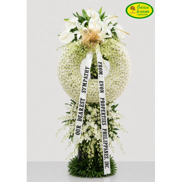 Heavenly 101 Funeral Wreath