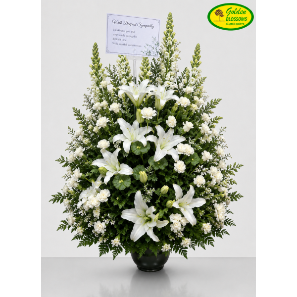 Vase with Bells of Ireland 72533