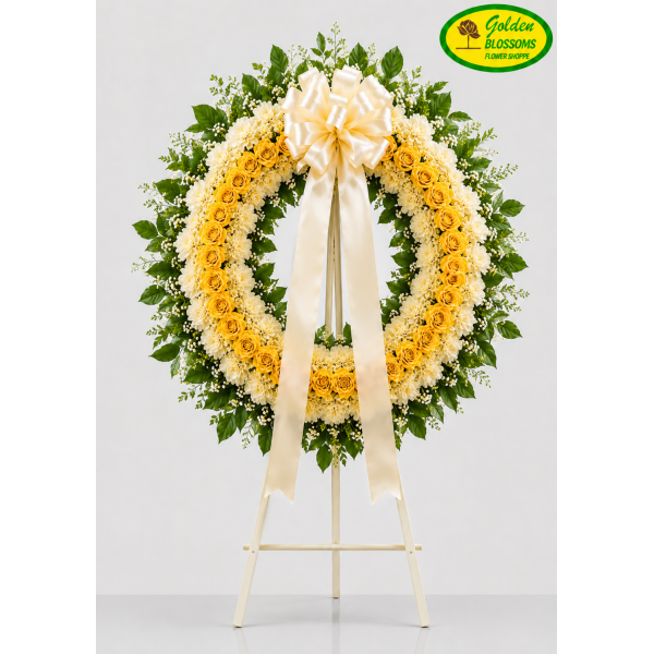 Yellow Harmony Deluxe Wreath 72416